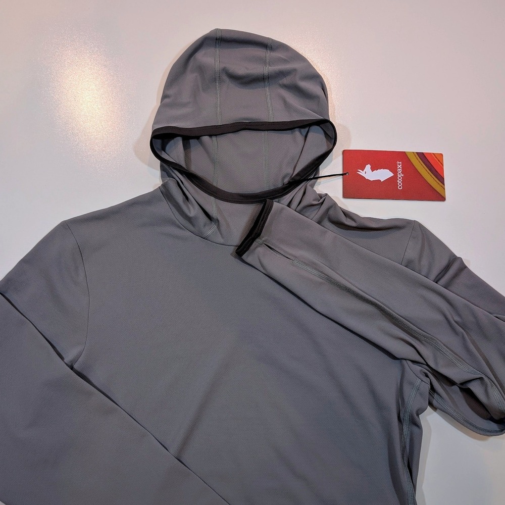 Cotopaxi Sombra Sun Hoodie Womens XS Smoke Gray UPF 50+ Recycled Shirt NEW
